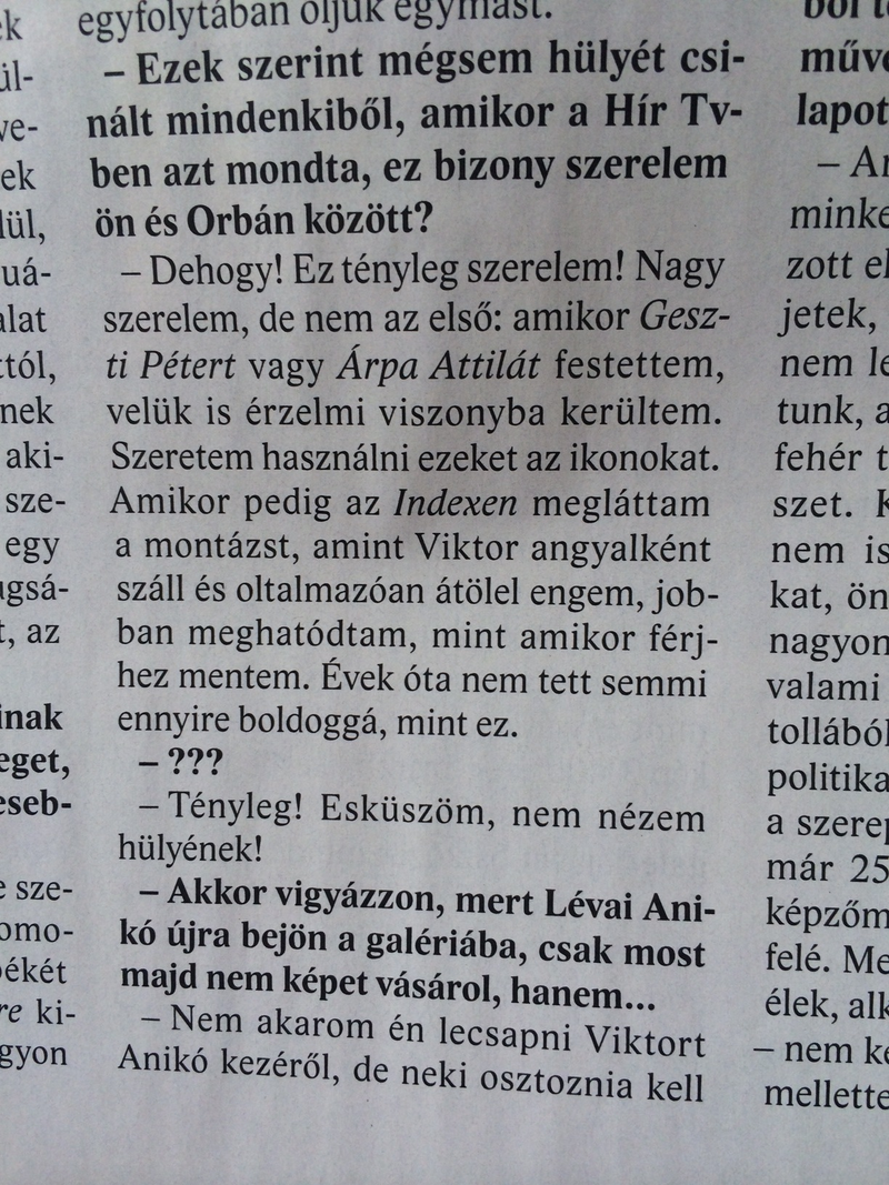 Illustration for article titled "Nem akarom én lecsapni Viktort Anikó kezéről"